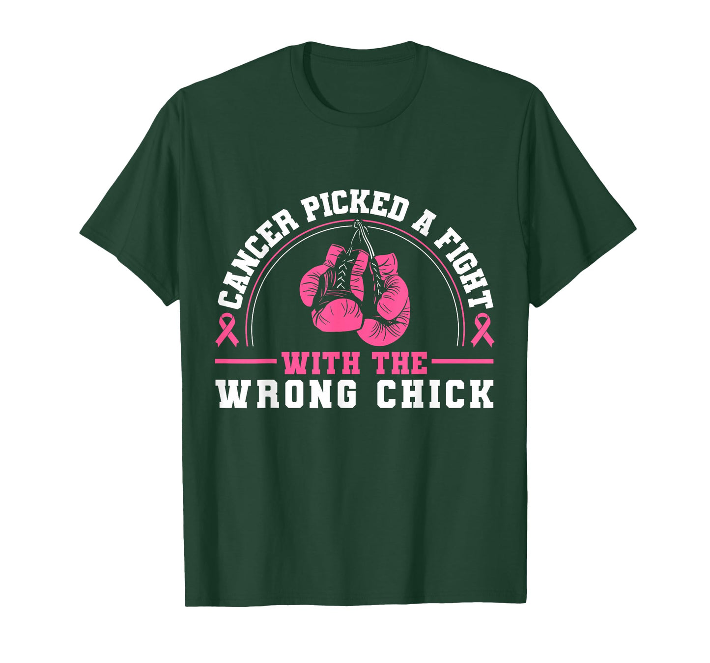 Cancer Picked A Fight With The Wrong Chick Breast Cancer T-Shirt