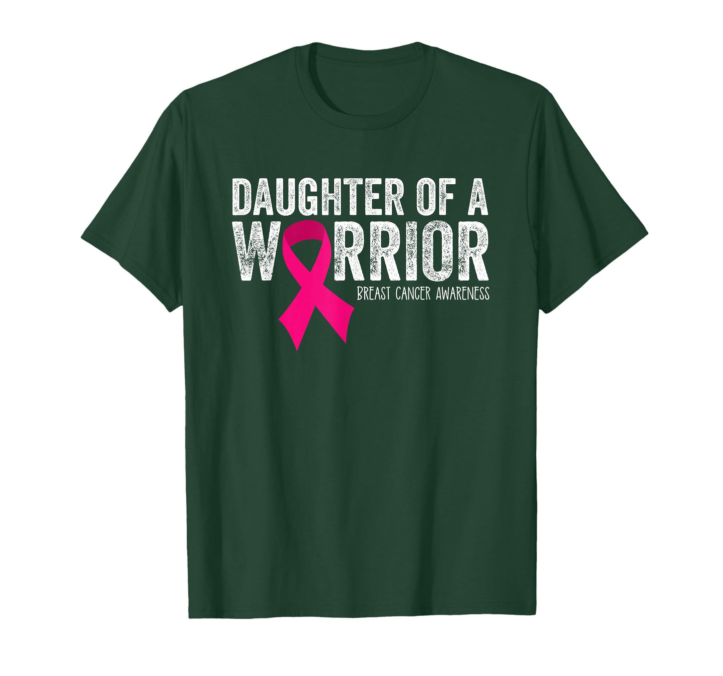 Daughter of a Warrior Breast Cancer Awareness Pink Ribbon T-Shirt