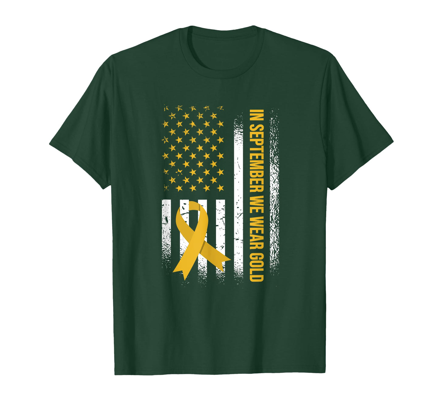 In September We Wear Gold - Childhood Cancer Awareness T-Shirt