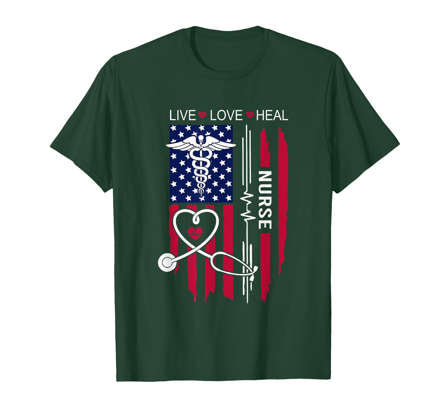 American Flag Nurse Day Gifts, Week Gift Nurse, Nurse's Day T-Shirt