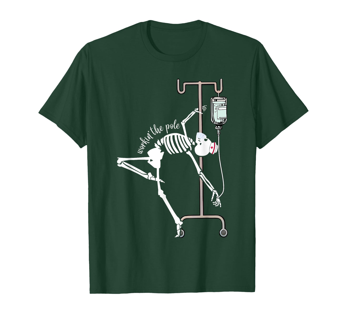 Emergency Room Nurse RN Funny ICU Skeleton Nurse T-Shirt