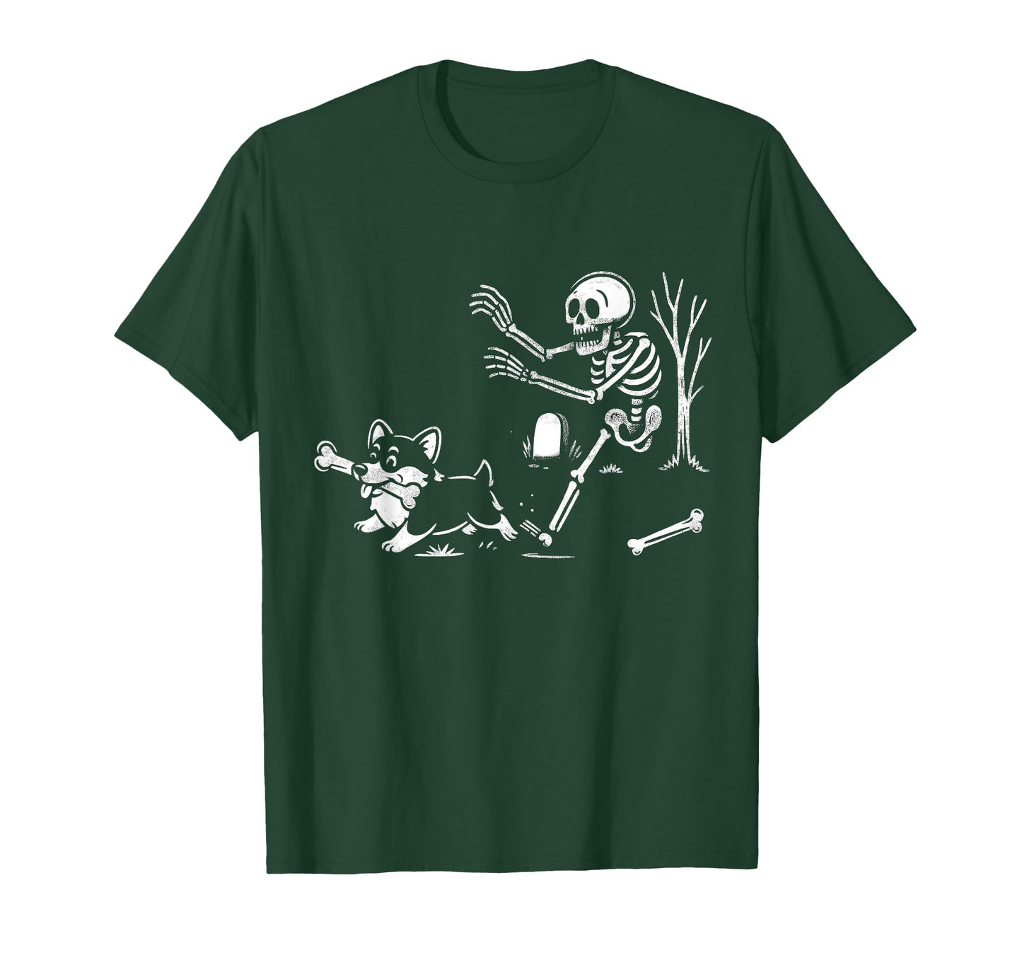 Funny Halloween Corgi Skeleton Spooky Corgis Season T-Shirt