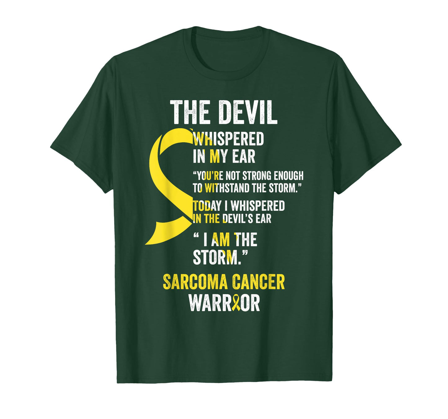 The Devil- Sarcoma Cancer Awareness Support Ribbon T-Shirt