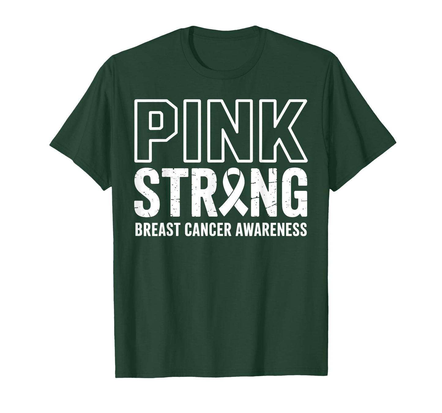 Pink Strong Breast Cancer Awareness Warrior Survivor Support T-Shirt