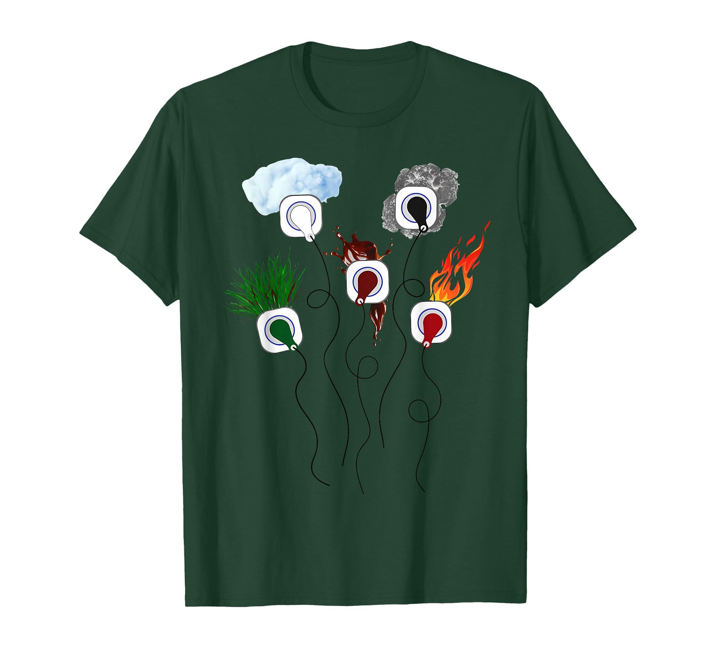 EKG Leads Cheat Sheet Nursing ECG ICU Telemetry Tech RN ER T-Shirt