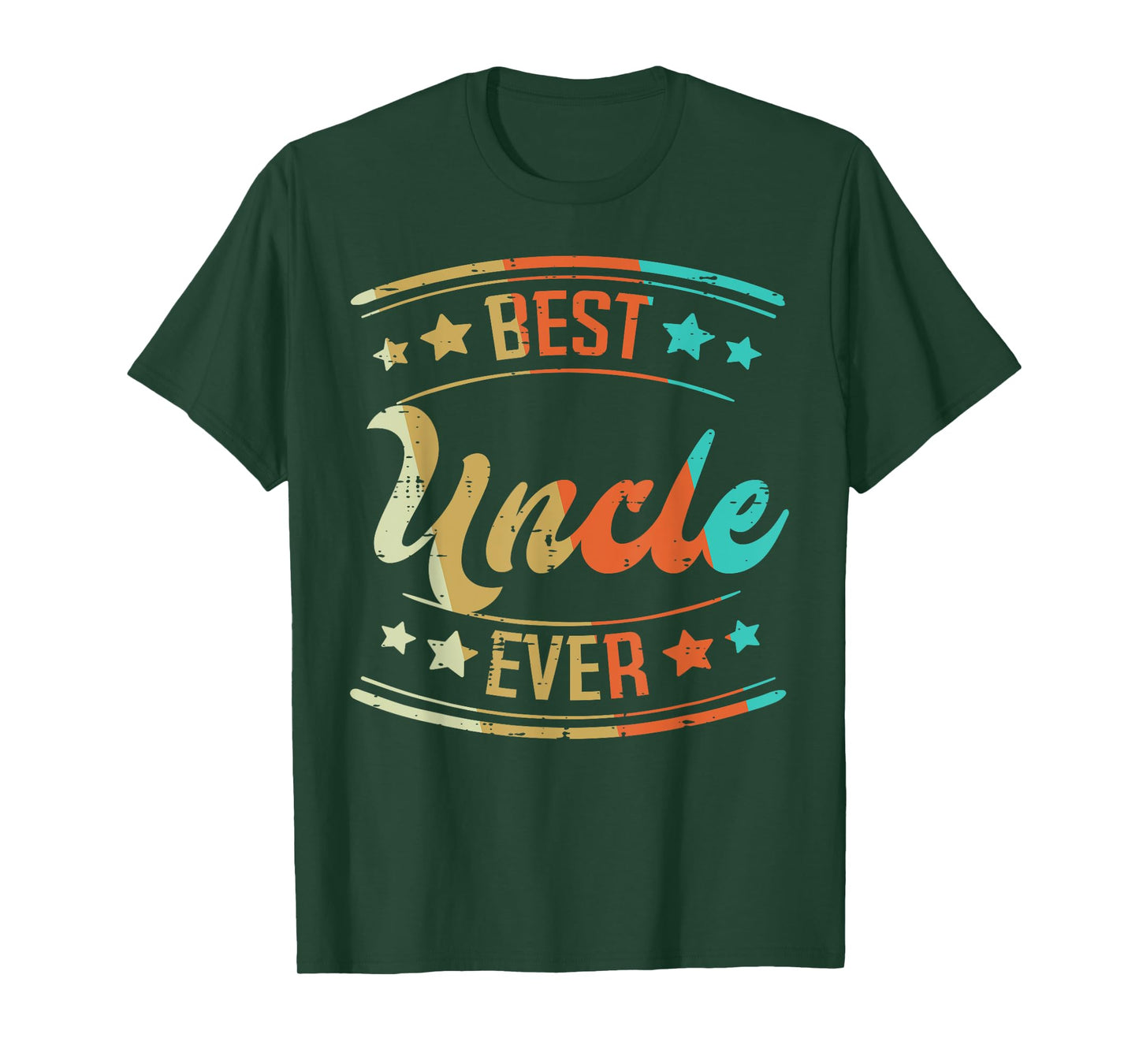 Fathers Day Best Uncle Ever Retro Family Brother Dad Men T-Shirt