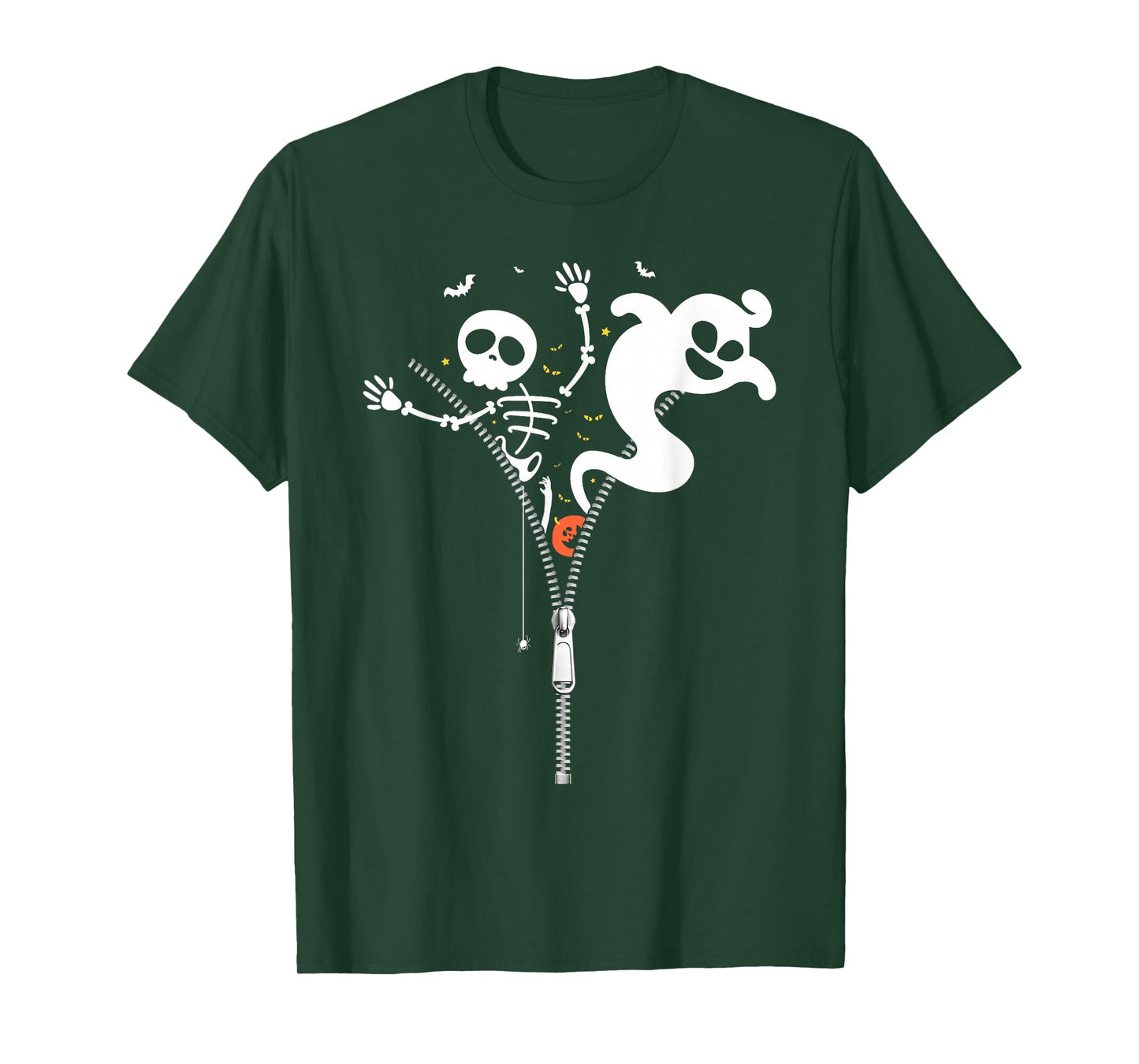 Halloween Party Skeletons Spooky Ghost Funny T-Shirt