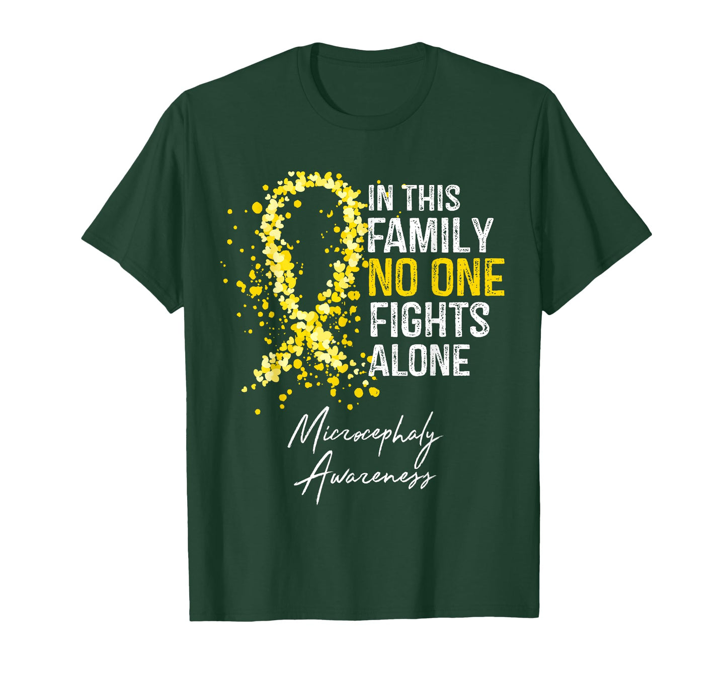 Microcephaly Awareness In This Family No One Fights Alone T-Shirt