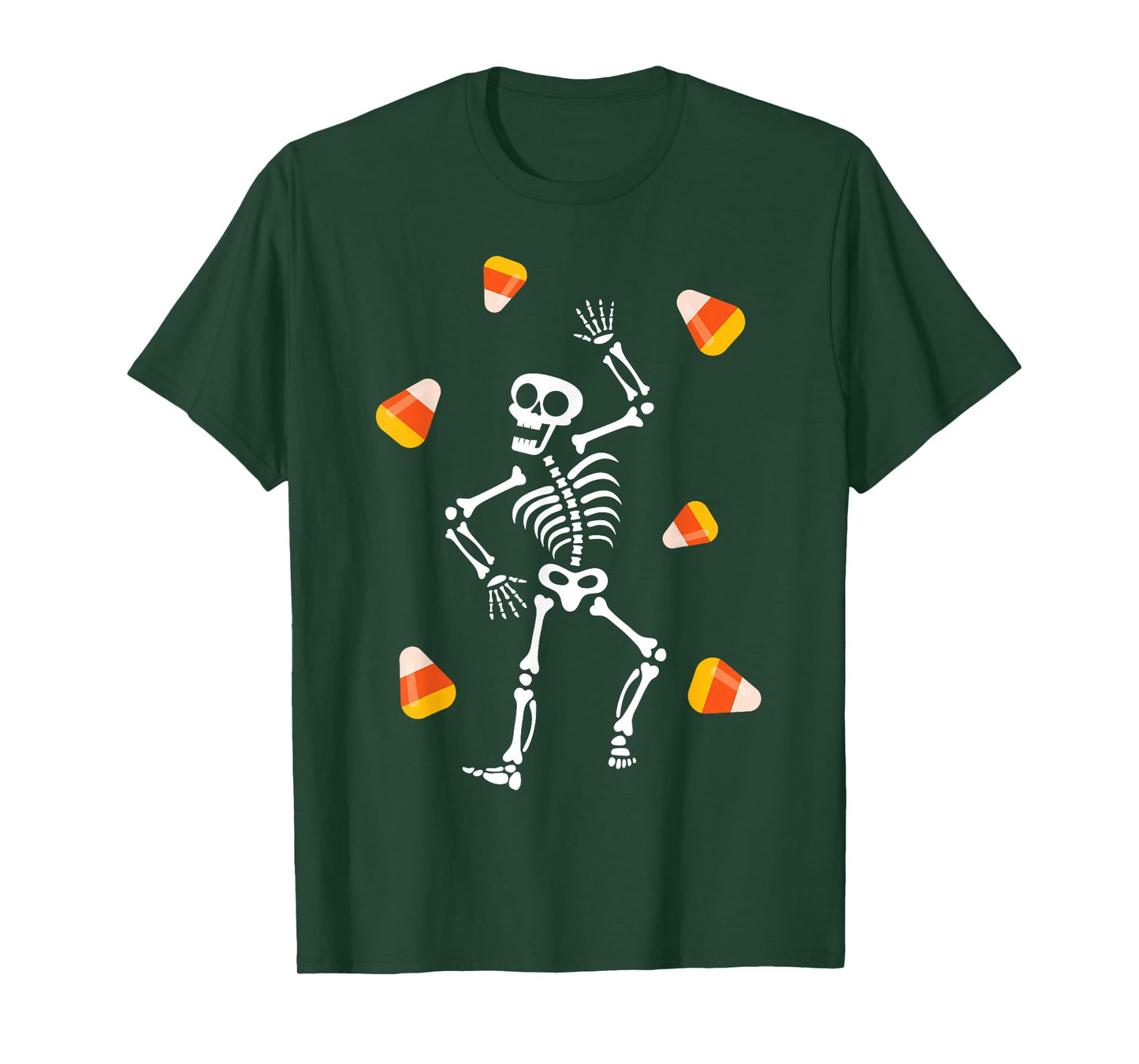 Funny Halloween Costume Candy Corn Skull Skeleton Spooky Kid T-Shirt