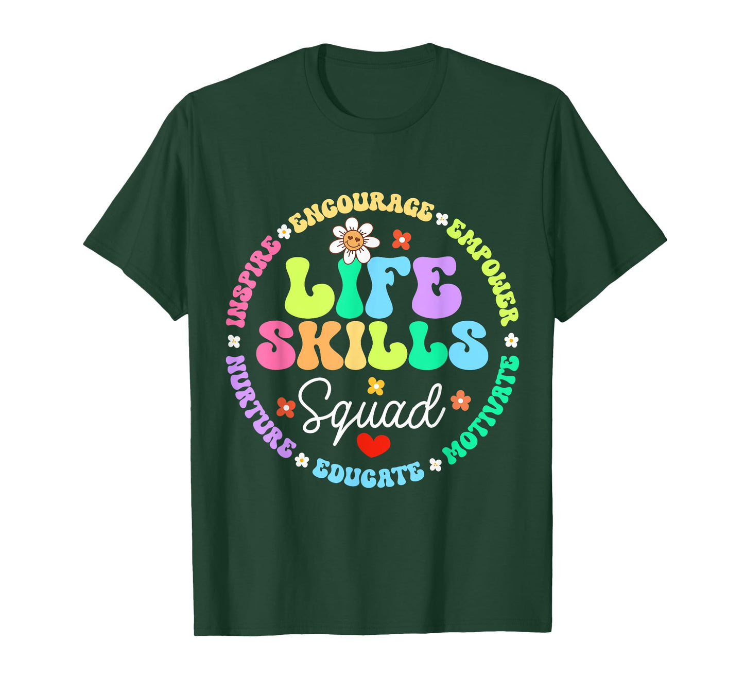 Groovy Life Skills Squad Teacher Special Ed SPED Team Crew T-Shirt