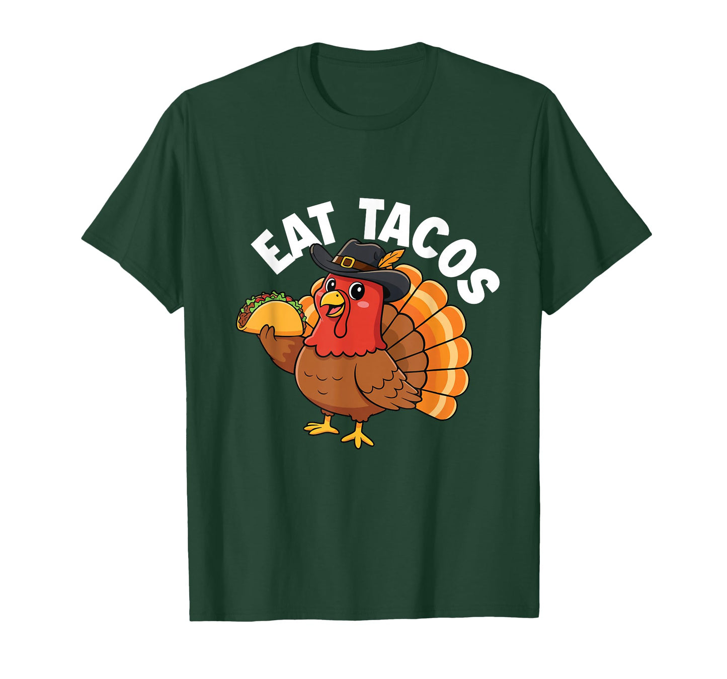 Eat Tacos - Thanksgiving Day Fall Holiday Turkey Day T-Shirt