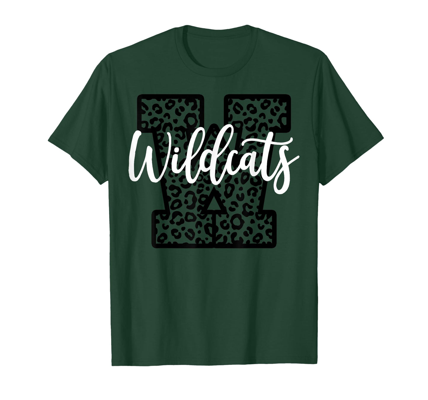 Wildcats School Spirit Mascot Leopard Cheer Fan Game Day T-Shirt