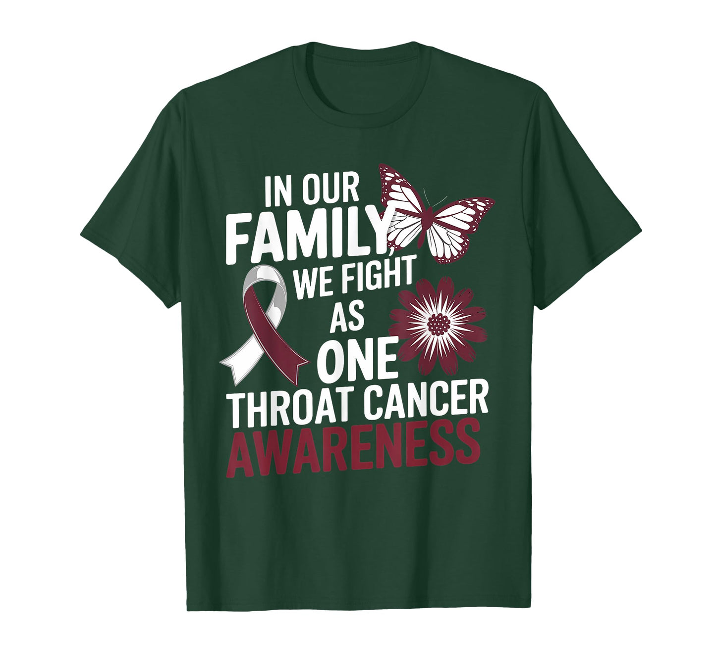 Throat Cancer Awareness Warrior Survivor T-Shirt