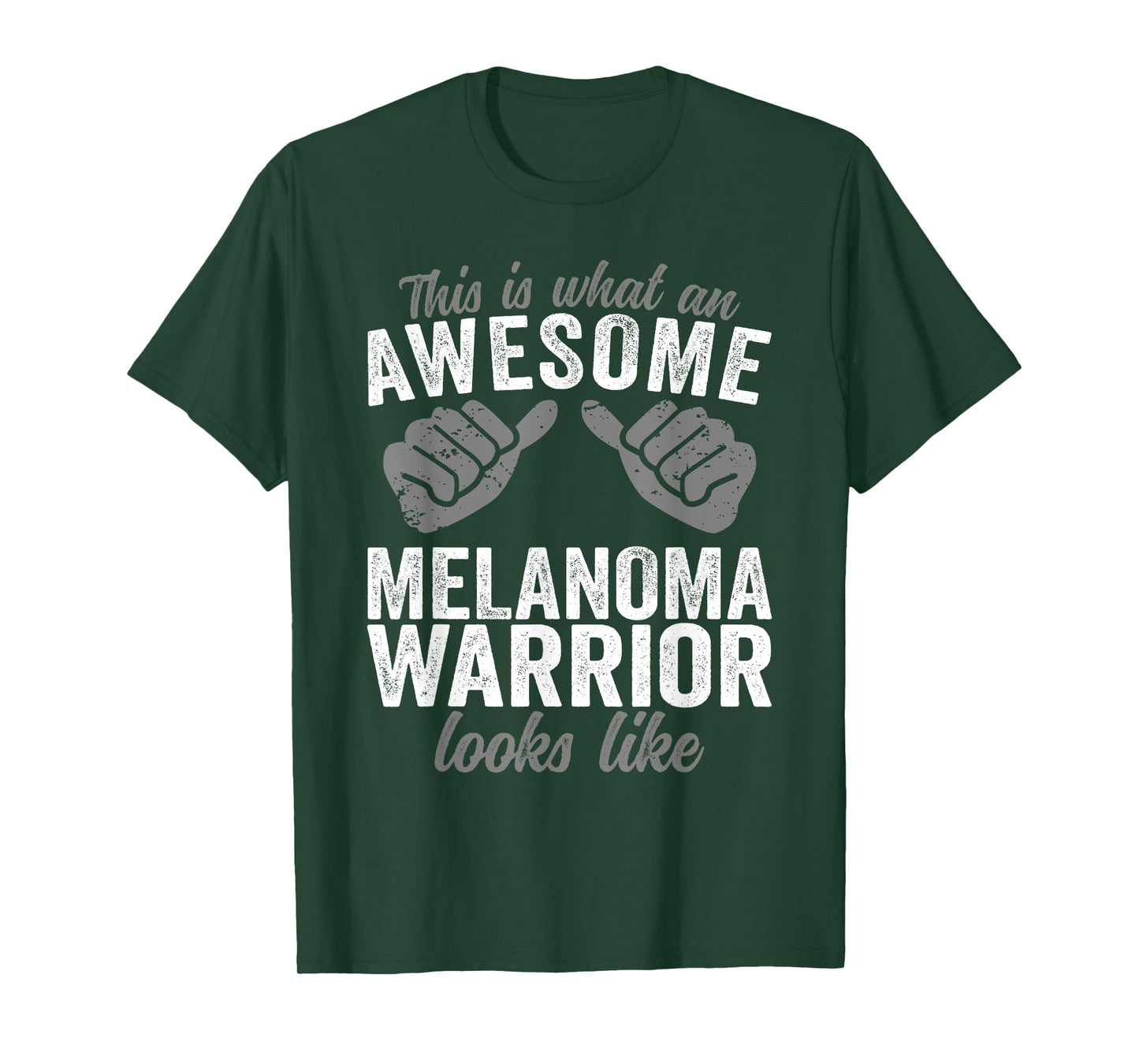 Melanoma Warrior awesome looks like Melanoma Cancer T-Shirt