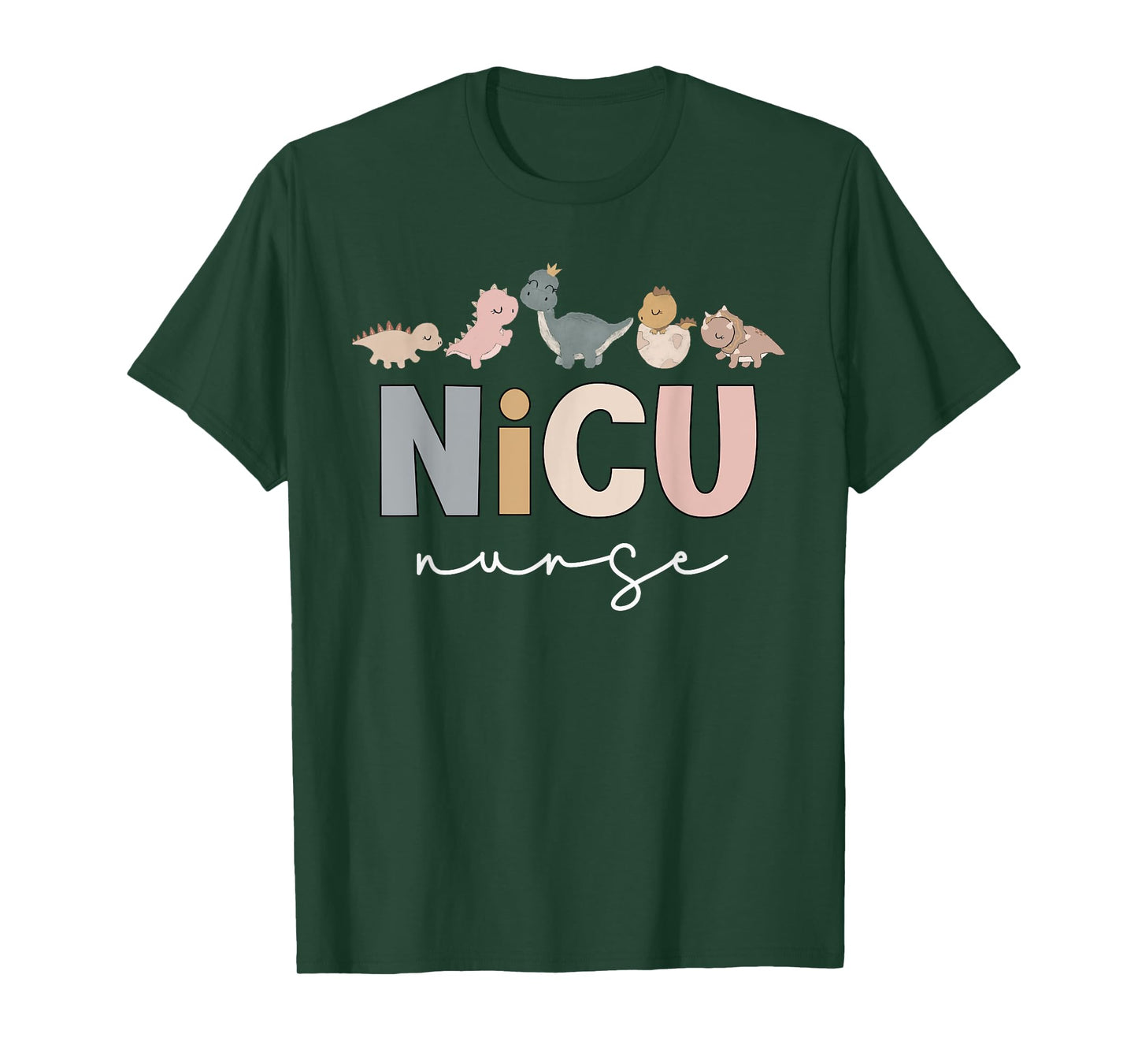 NICU Dinosaur Cute Neonatal Intensive Care Unit Funny Nurse T-Shirt