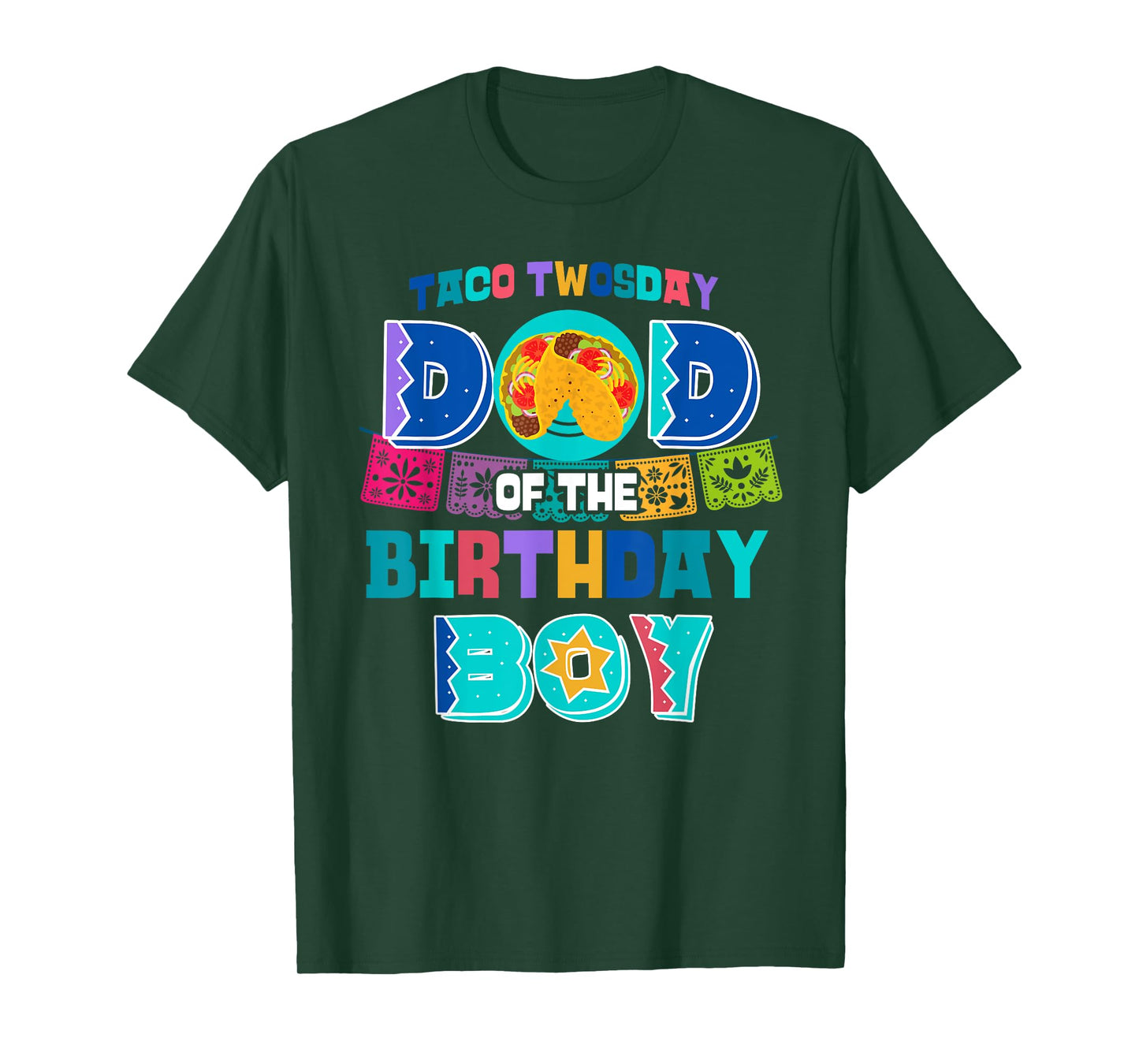 Dad of the Birthday Boy | Taco Twosday T-Shirt
