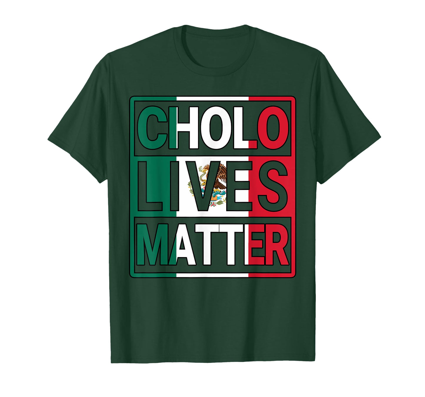 Mexican Flag Cholo Lives Matter Mexico Hispanic Heritage T-Shirt