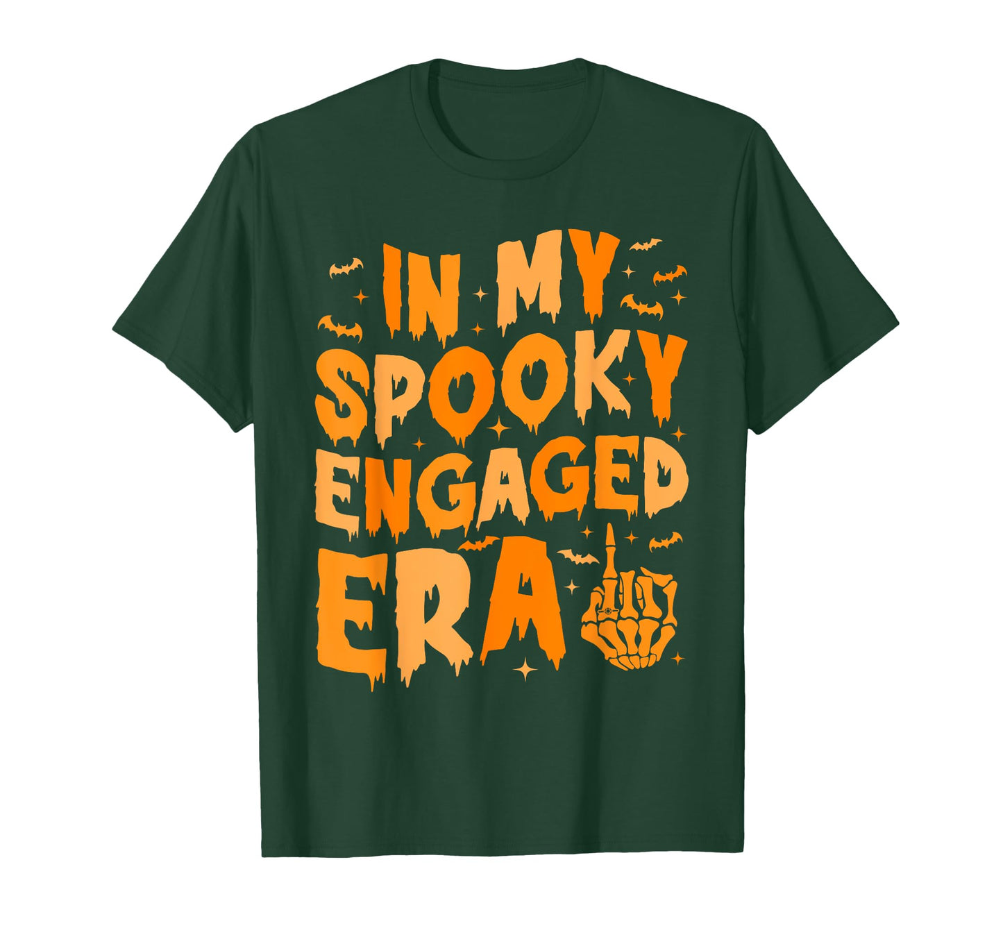 In My Spooky Engaged Era Gothic Engagement Party T-Shirt