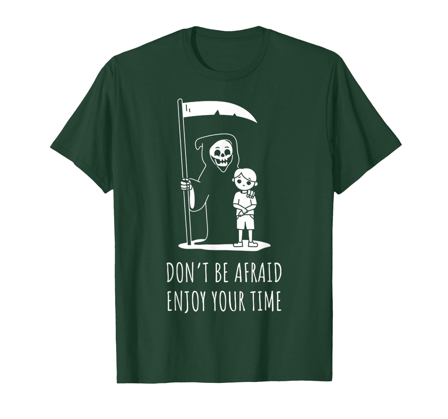 Grim Reaper Advice Funny Skeleton Halloween Spooky Horror T-Shirt