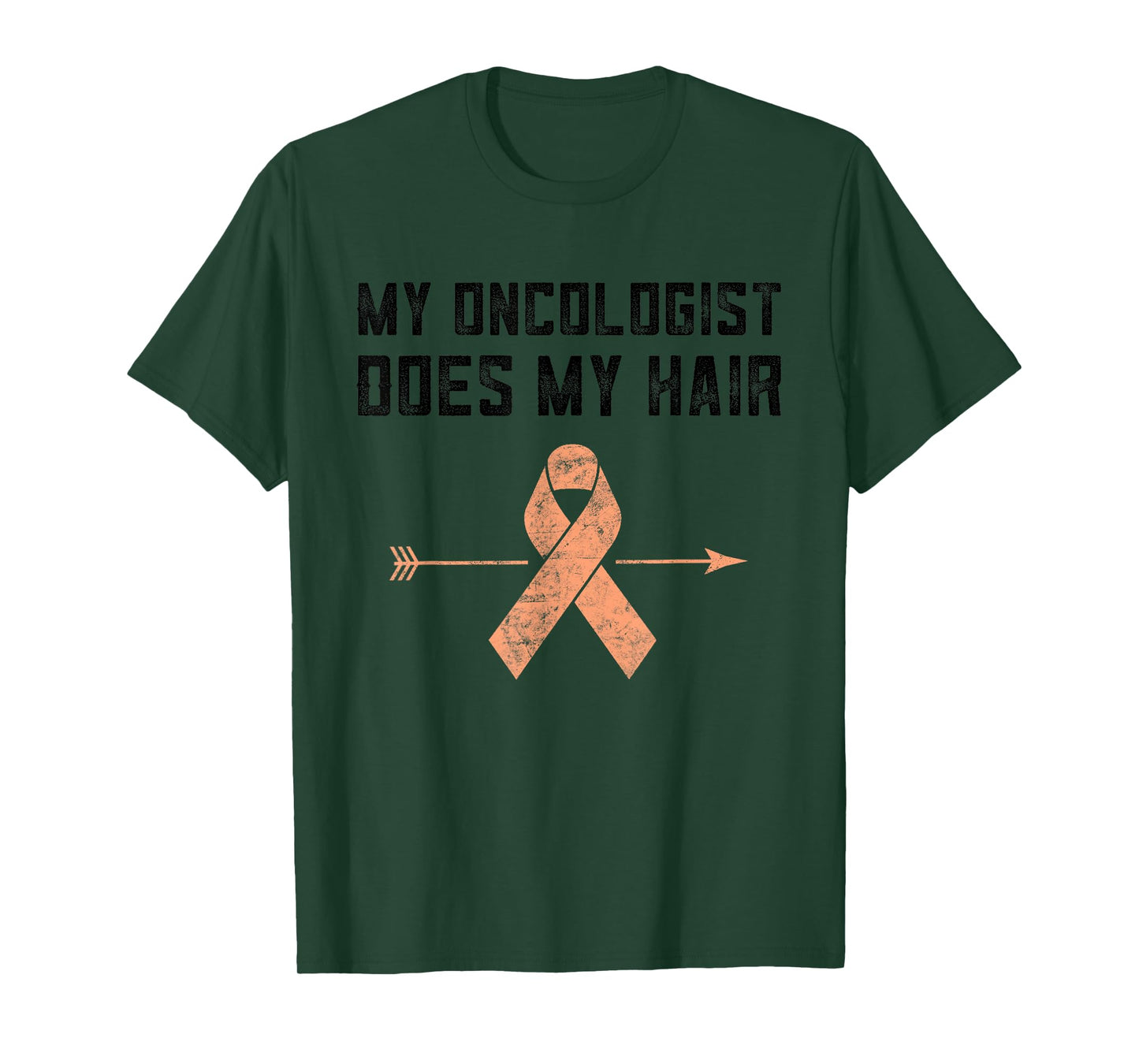 Uterine Cancer My Oncologist Does My Hair Endometrial Cancer T-Shirt