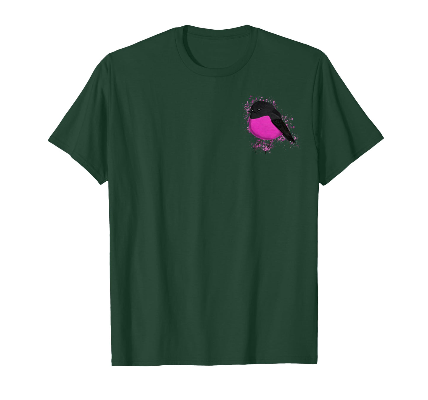 Pink Robin Bird Birder Birdlover Birdwatcher Biologist T-Shirt