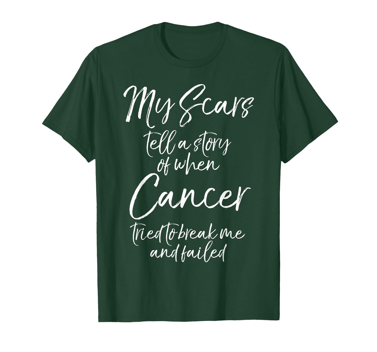Remission Gift Survivor Cancer Scars Quote Cute Cancer Free T-Shirt