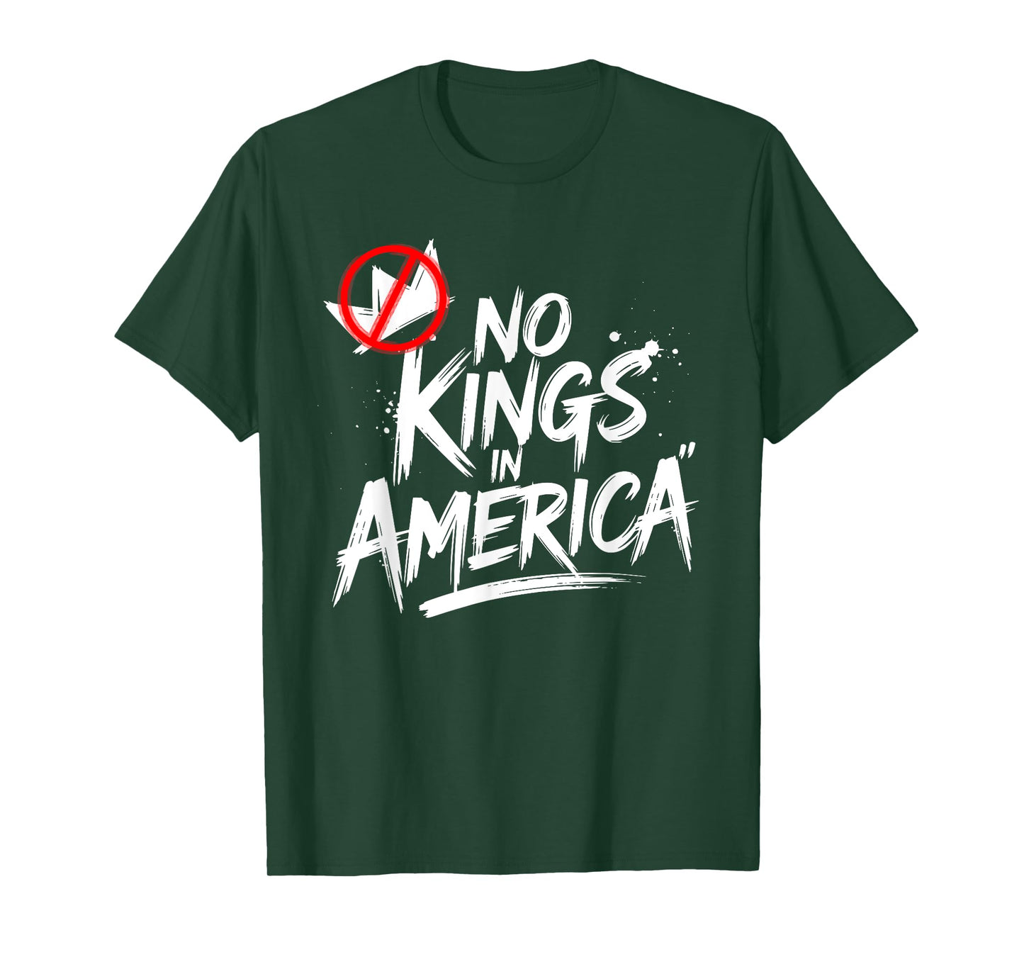 No Kings In America - Anti-Monarchy Statement, 4th of July T-Shirt