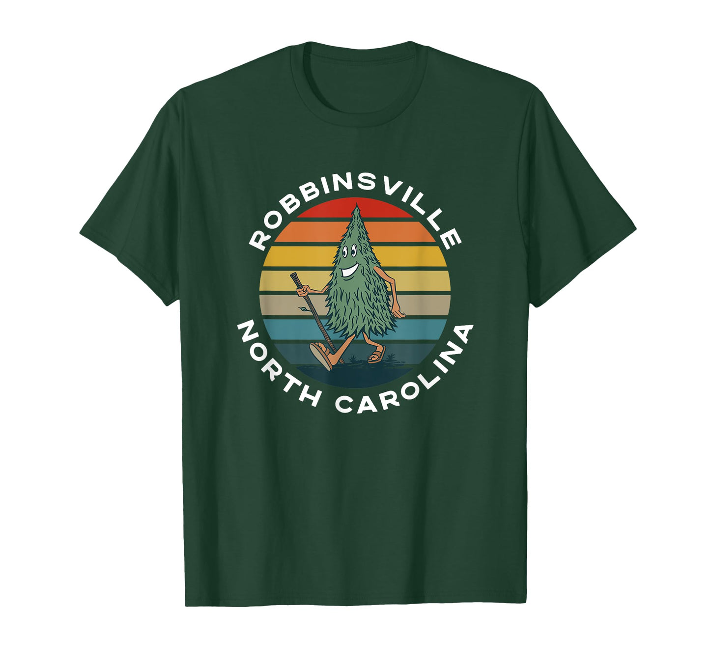 Hiking Tree Robbinsville North Carolina Camping Funny NC T-Shirt