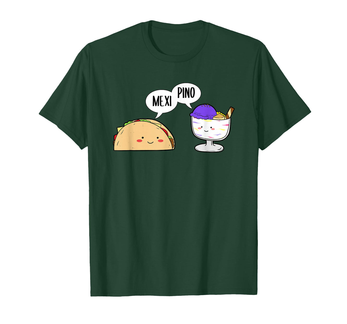 Philippines Mexico Filipino Mexipino Halo-Ice-Dessert Taco T-Shirt