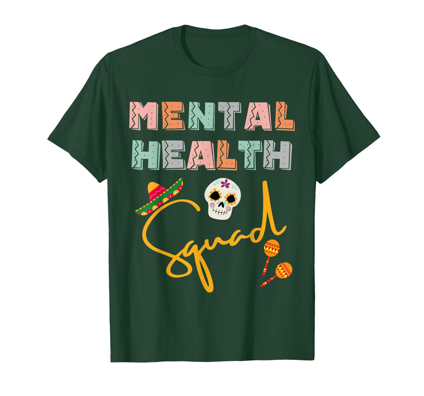Cinco De Mayo Mental Health Squad Nurse Crew Matching T-Shirt