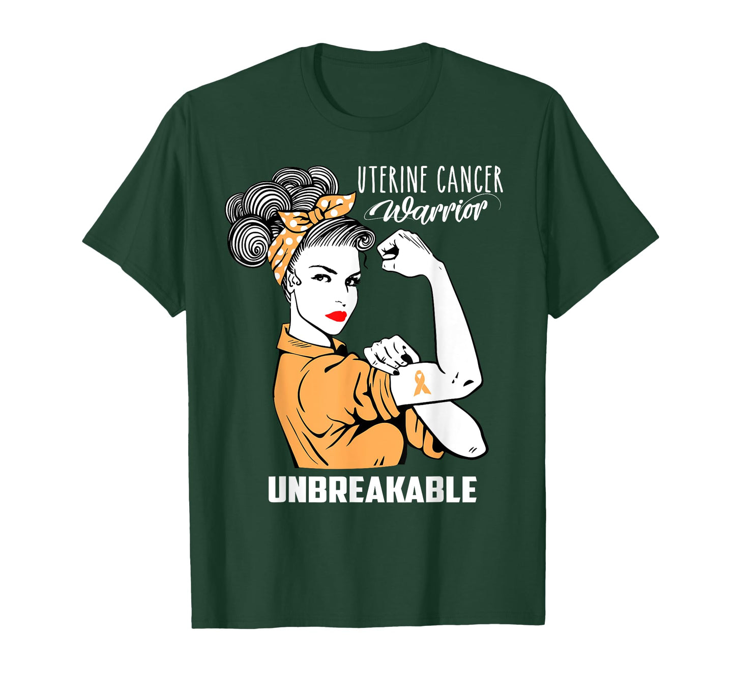 Uterine Cancer Warrior Unbreakable Shirt Awareness Gift T-Shirt