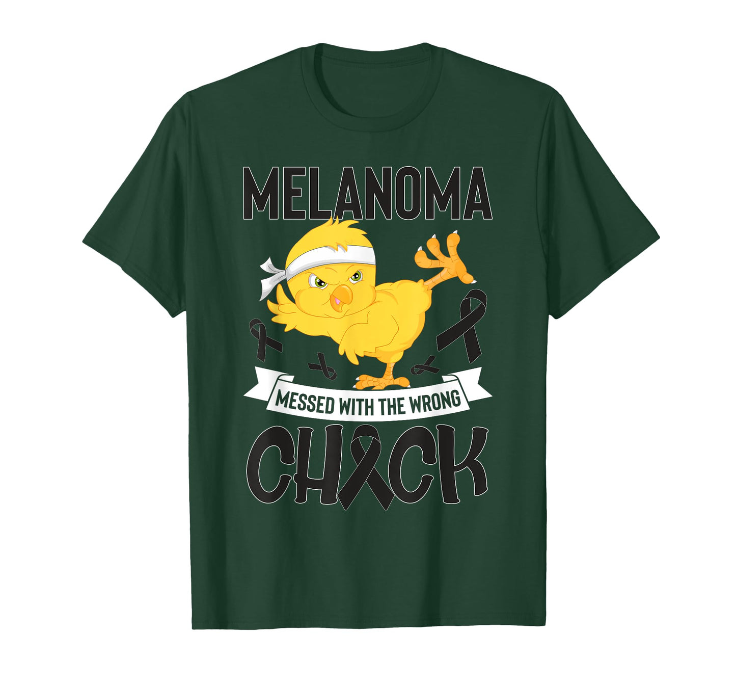 Skin Cancer Messed With The Wrong Chick Warriors Fighters T-Shirt