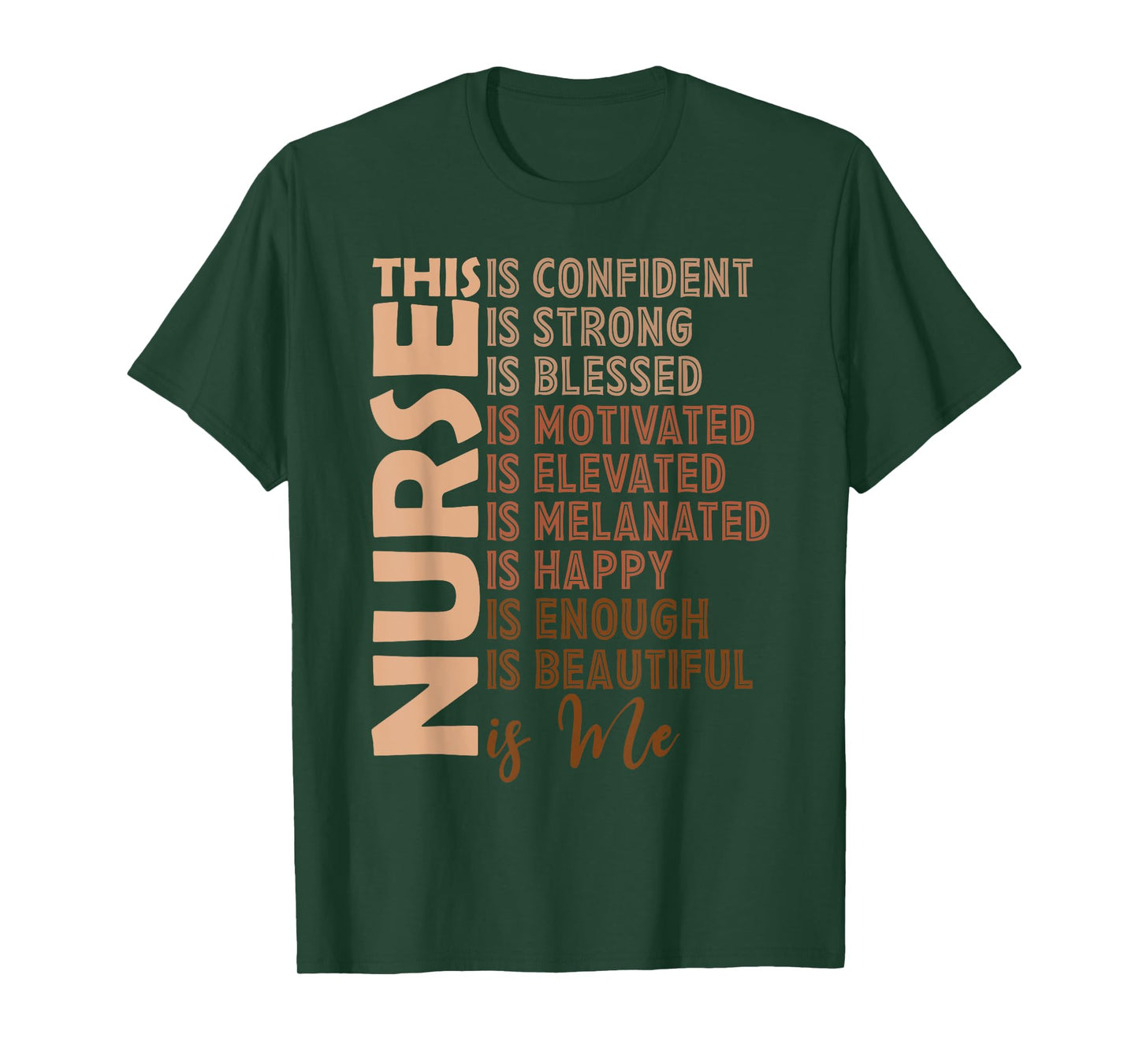 Black Nurse Black History Nurse Melanin Afro Woman Nursing T-Shirt