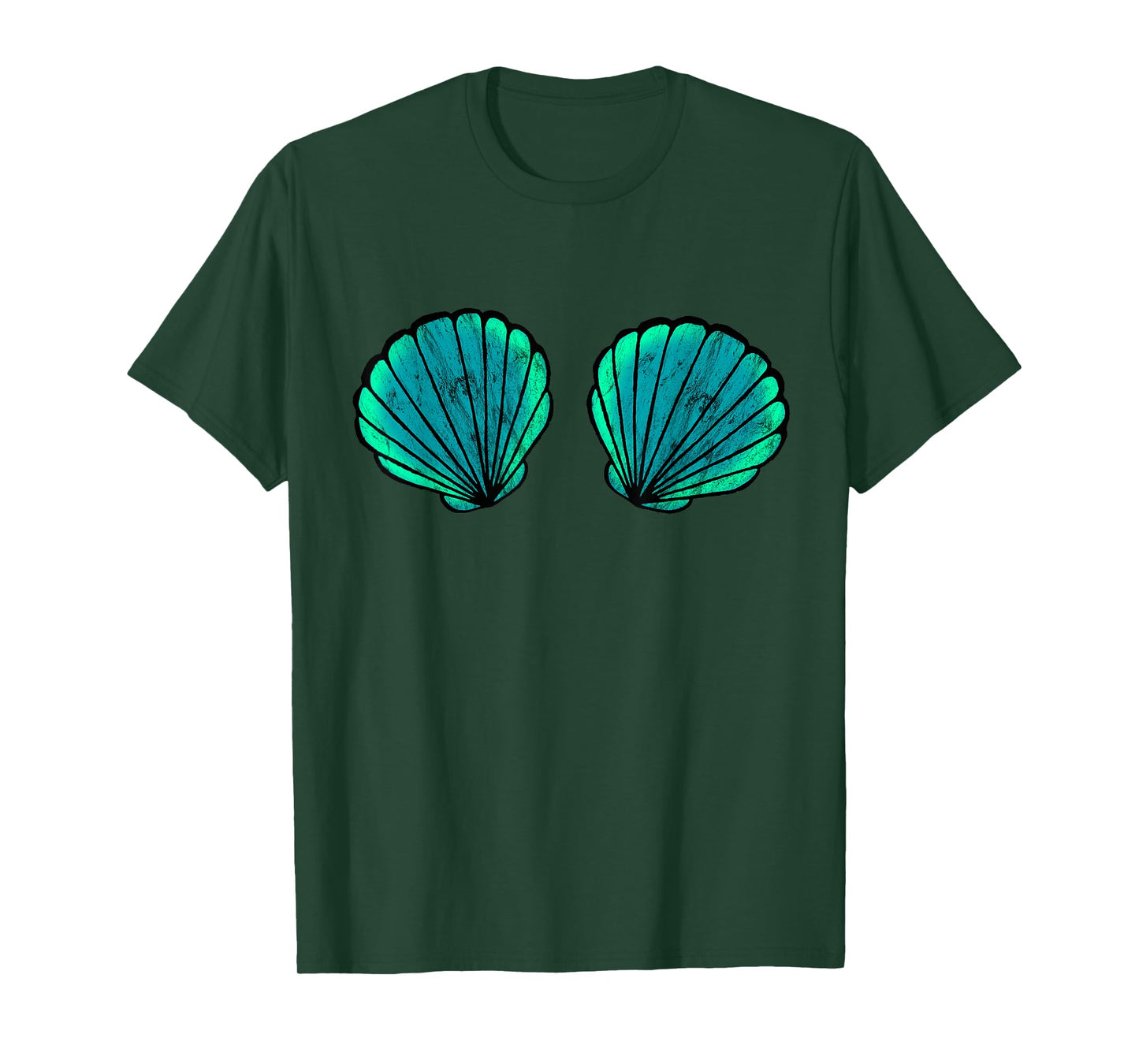 Shell Mermaid Brassiere Bikini Bra Shell T-Shirt