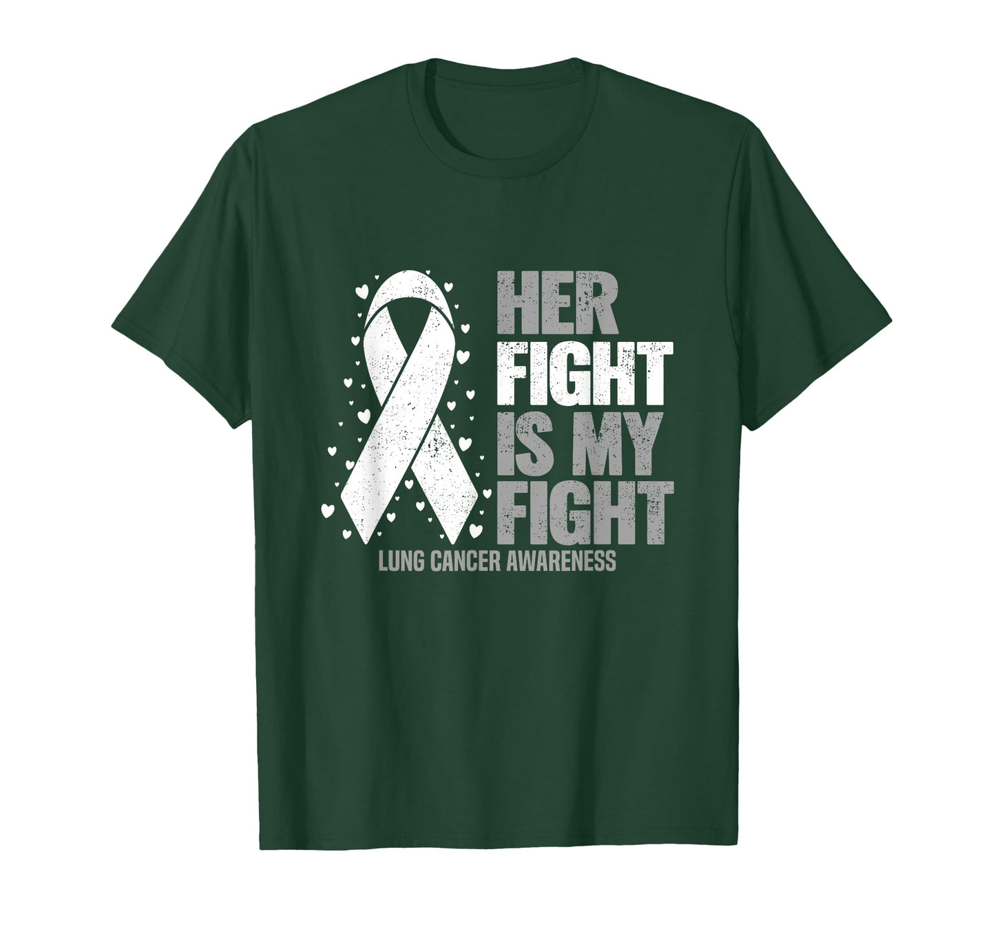 Lung Cancer Her Fight is my Fight Lung Cancer Awareness T-Shirt