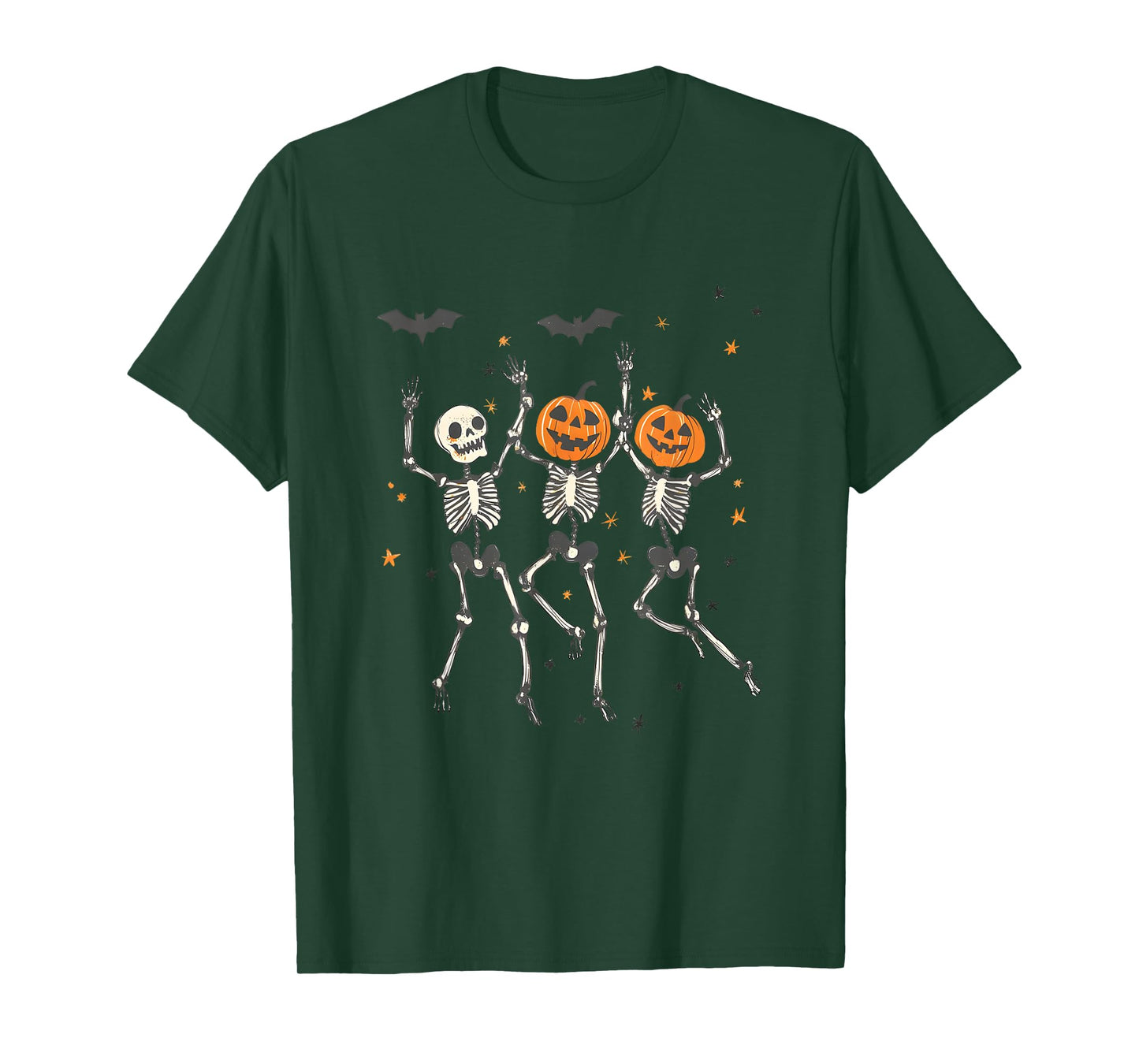 Dancing Skeleton Creepy and Spooky Halloween Design Skeleton T-Shirt