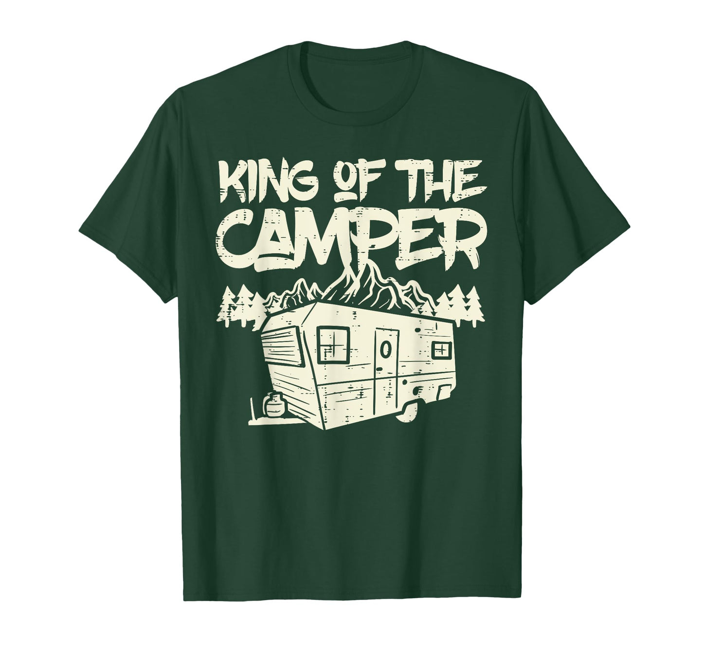 King Of The Camper Camping Family Matching Men Dad Grandpa T-Shirt
