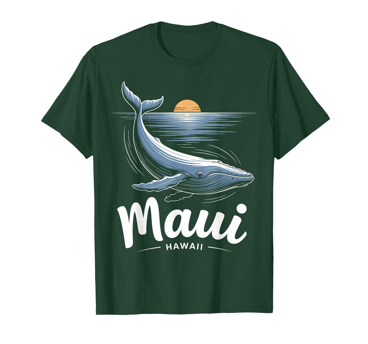 Maui Hawaii Humpback Whale Watching Souvenir Black T-Shirt