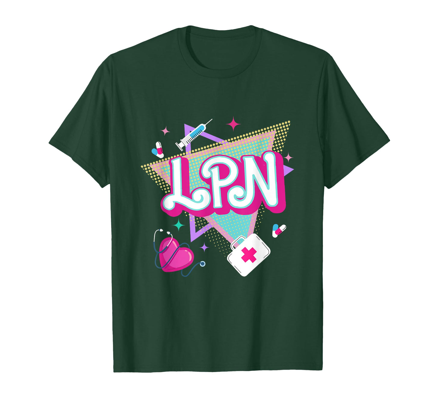 Retro vintage LPN Licensed Practical Nurse men women T-Shirt