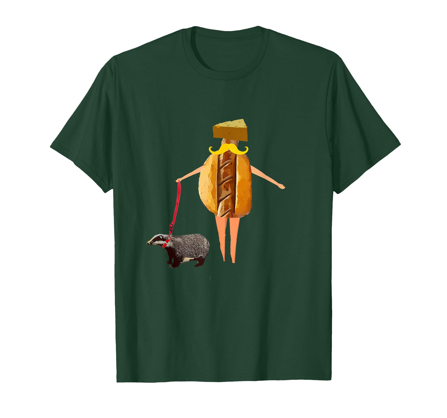 Wisconsin Fan, Brat, Cheese, Badger Pet Funny Shirt T-Shirt