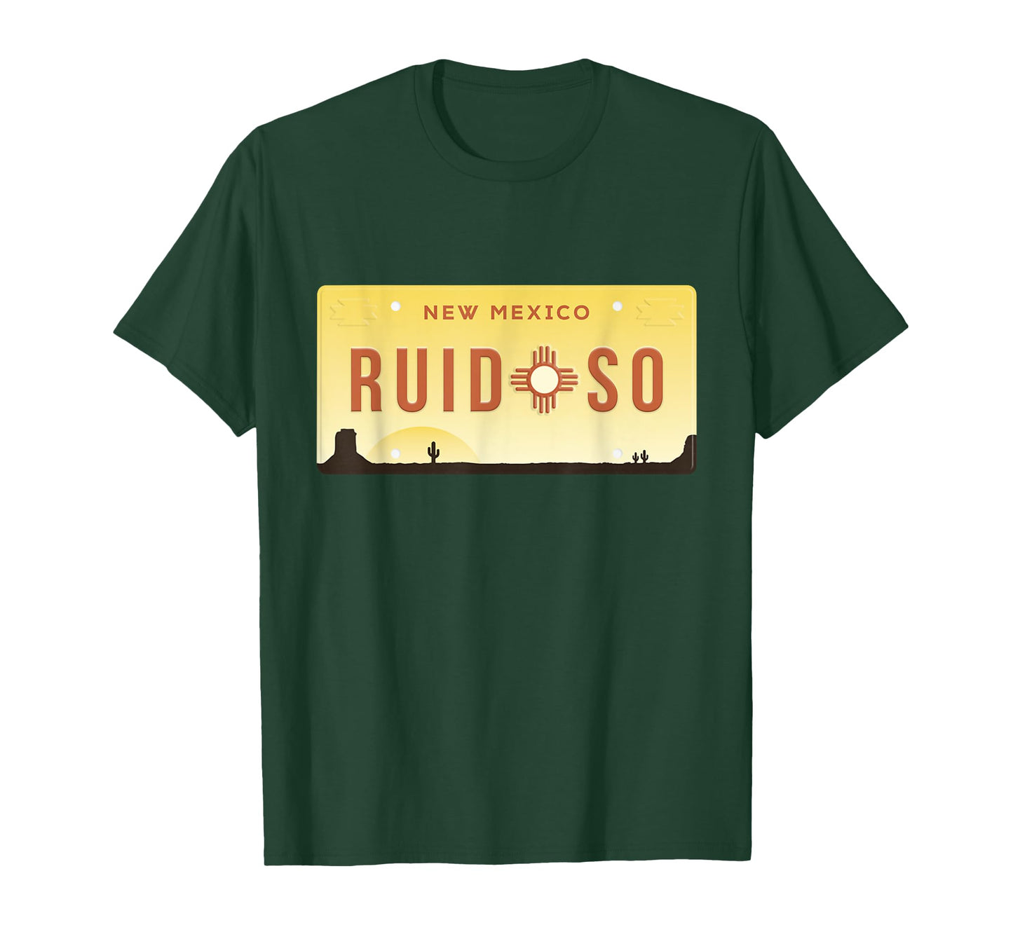 Vintage Ruidoso New Mexico Desert Landscape Zia Sun Symbol T-Shirt