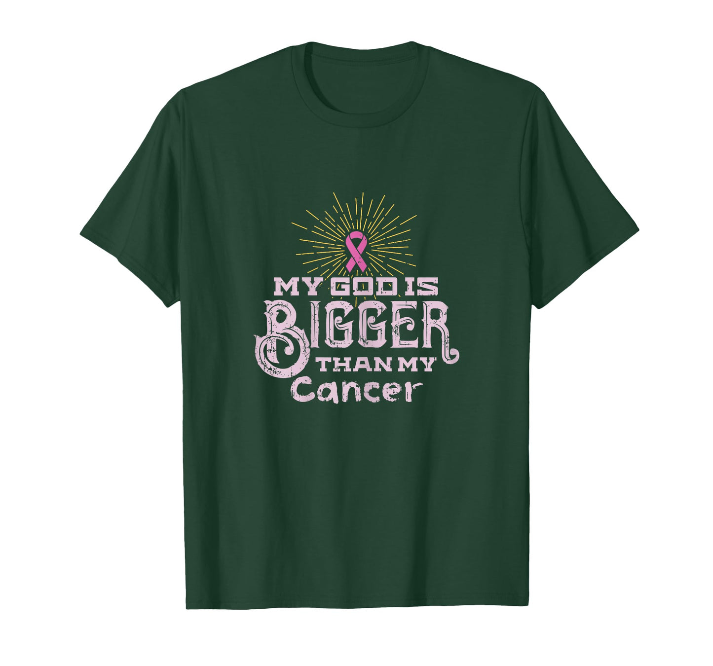 My God Is Bigger Than My Cancer Disease Awareness T-Shirt