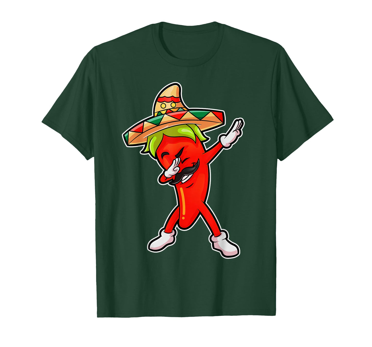 Chili Dabbing Pepper Mexican Hot Jalapeno Dab Mexico Funny T-Shirt
