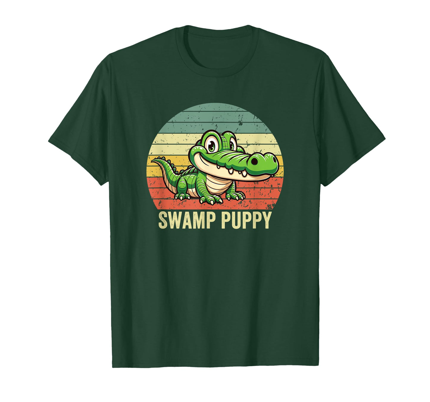 Swamp Puppy on Vintage Sunset, Swamp Puppy T-Shirt