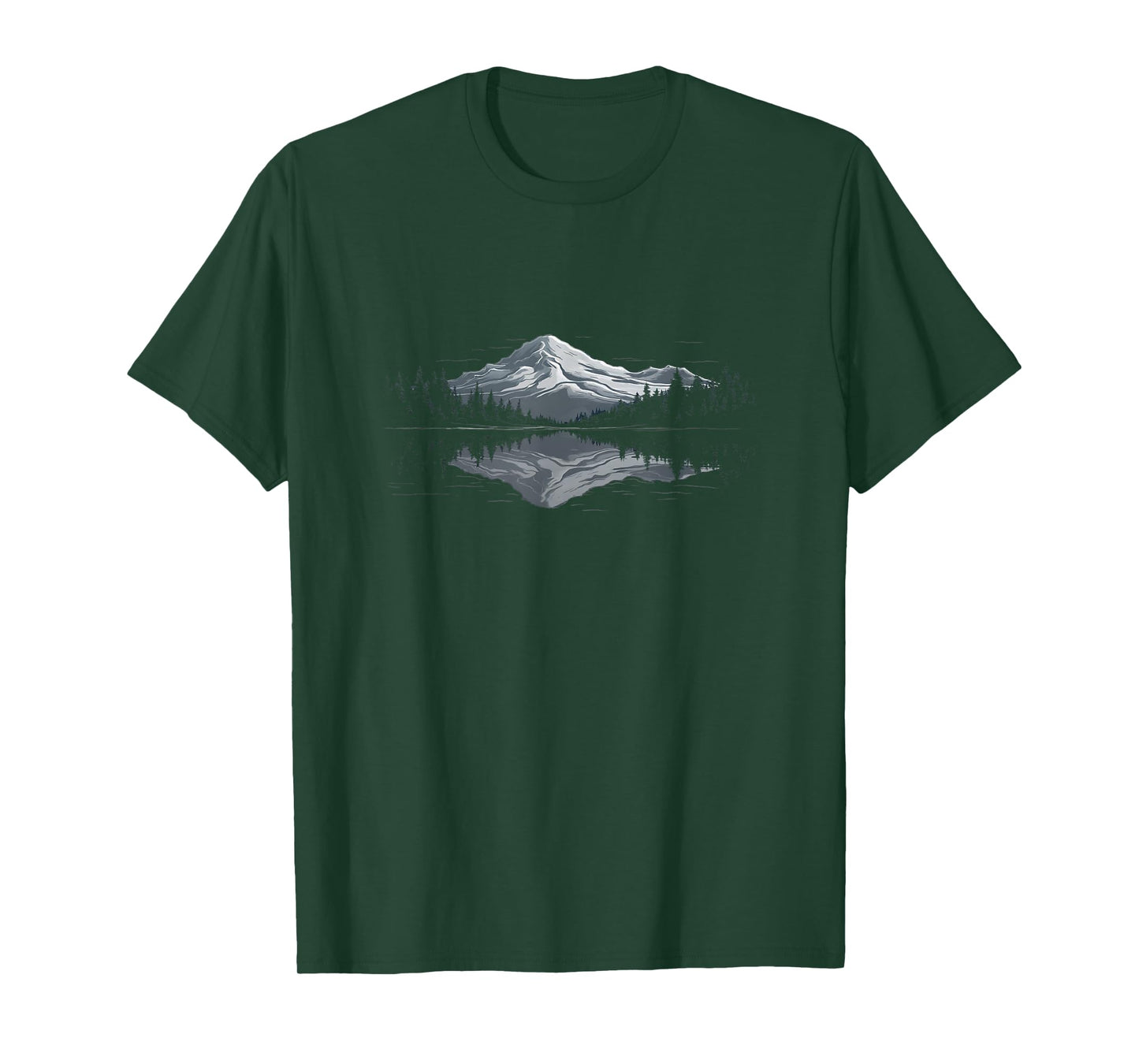 Mountain Wildlife Trees Outdoors Nature Forest Graphic Men T-Shirt