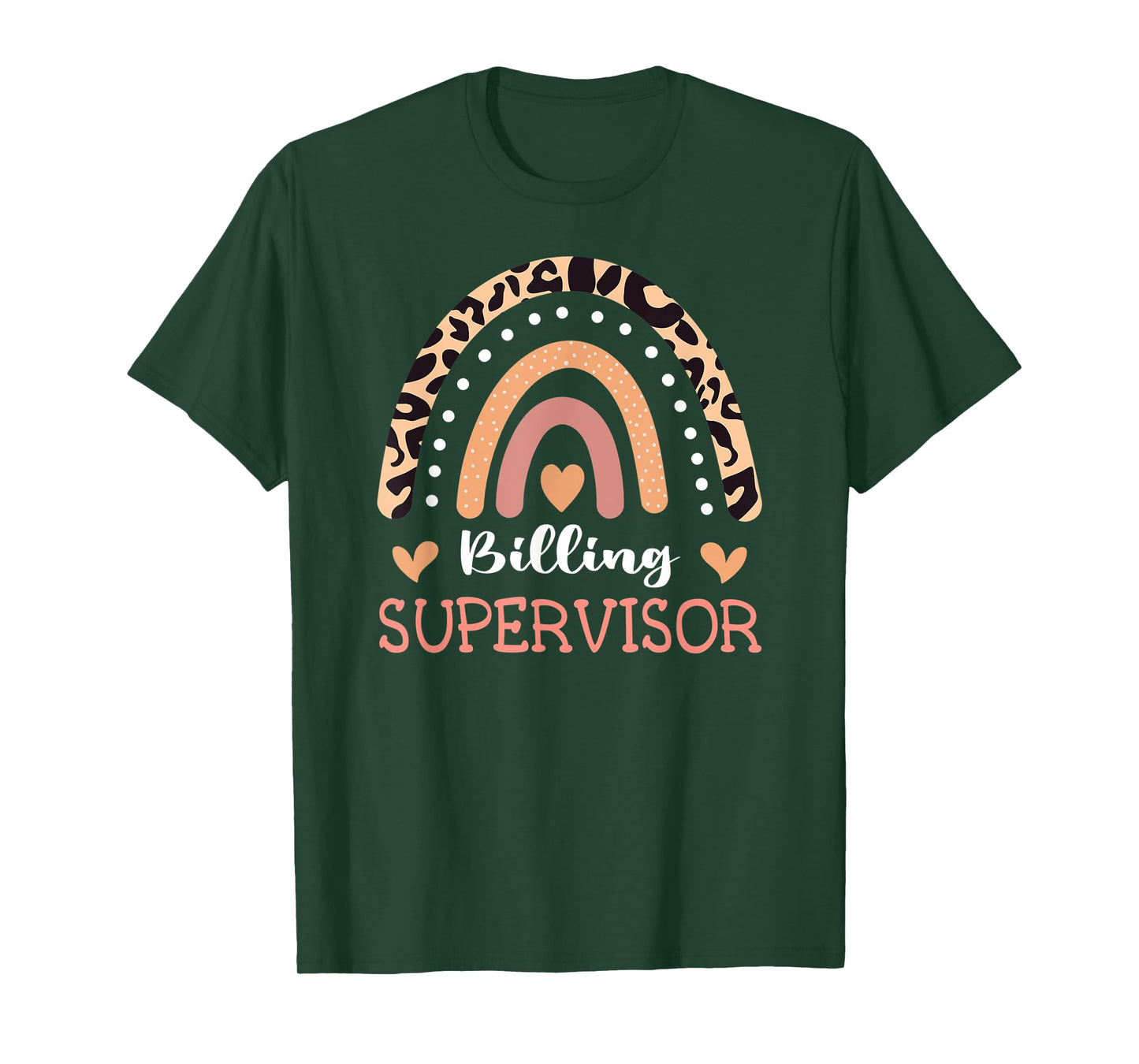 Billing Supervisor Leopard Rainbow Appreciation T-Shirt