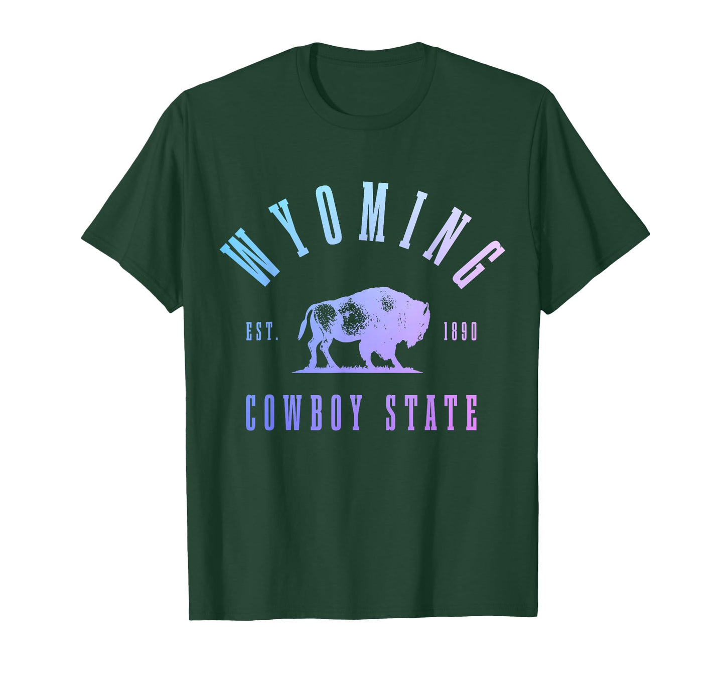 Wyoming, East. 1890 The Cowboy State Bison Vintage Pride T-Shirt