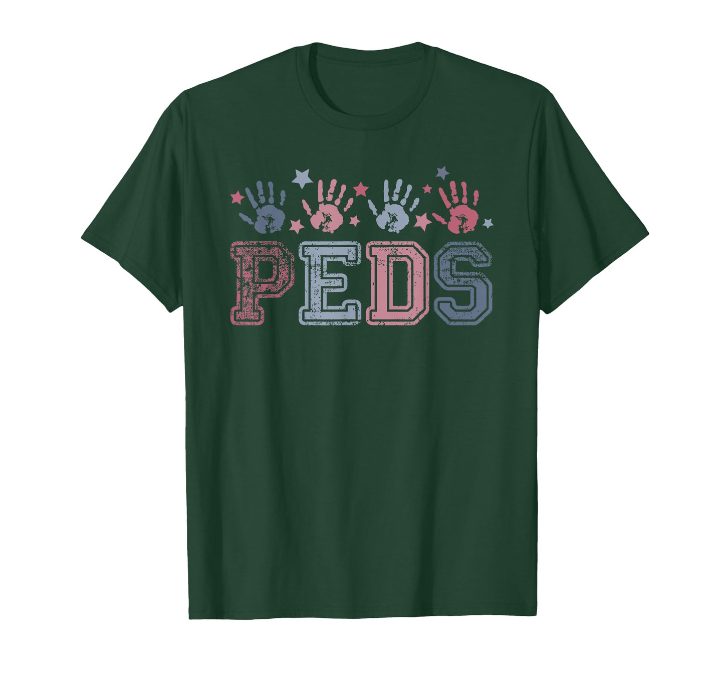 Pediatrics nurse Vintage Patriotic Peds Nurse 4th of July T-Shirt for Women Men