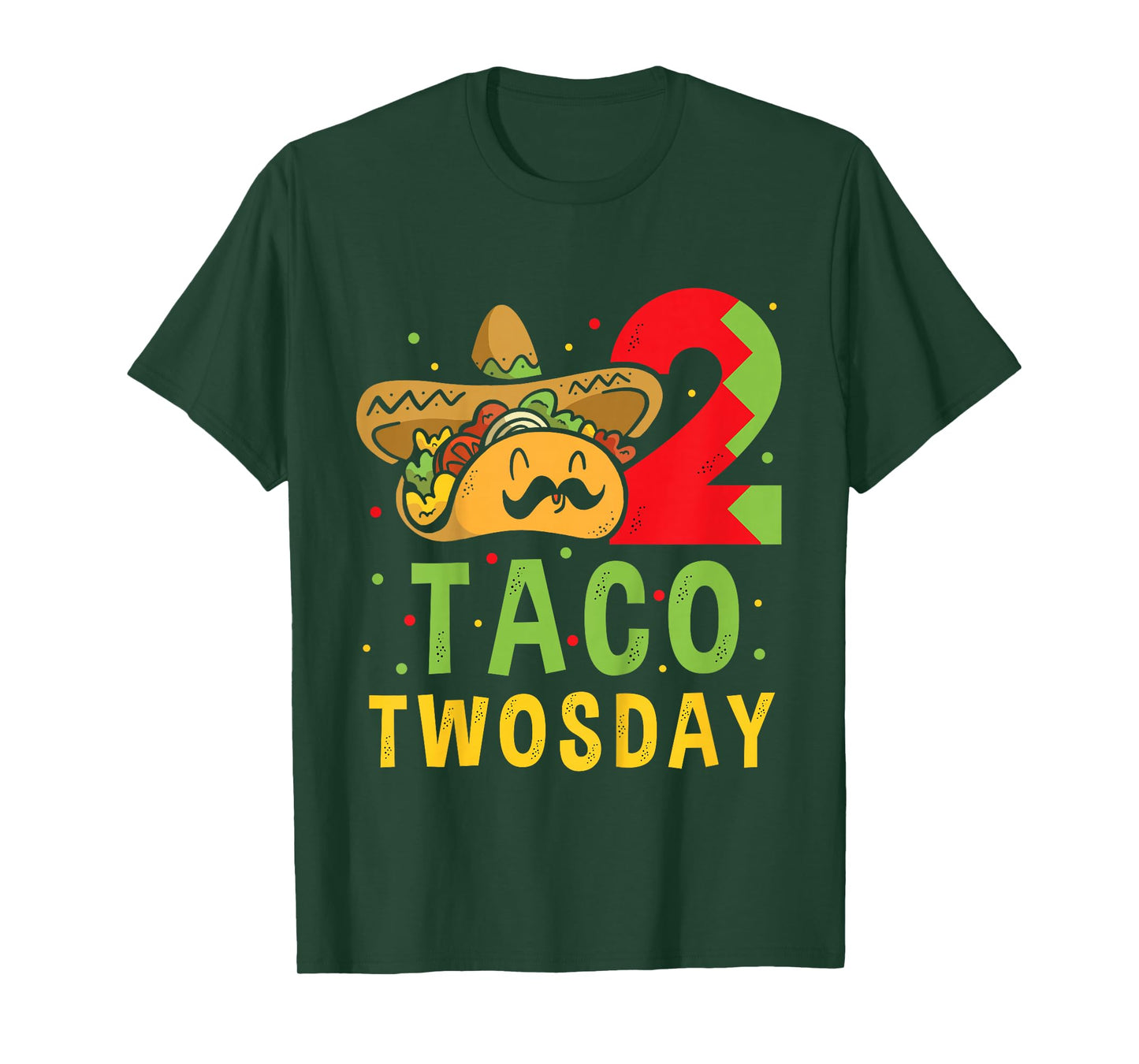 Taco Twosday - Dos Toddler Birthday Party Taco Twosday T-Shirt