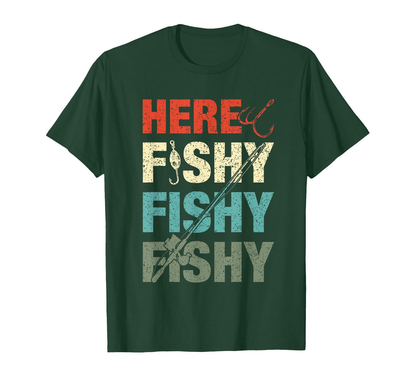 Fish Hunting Fishing Fishrod Fisherman For Men Boys Women T-Shirt